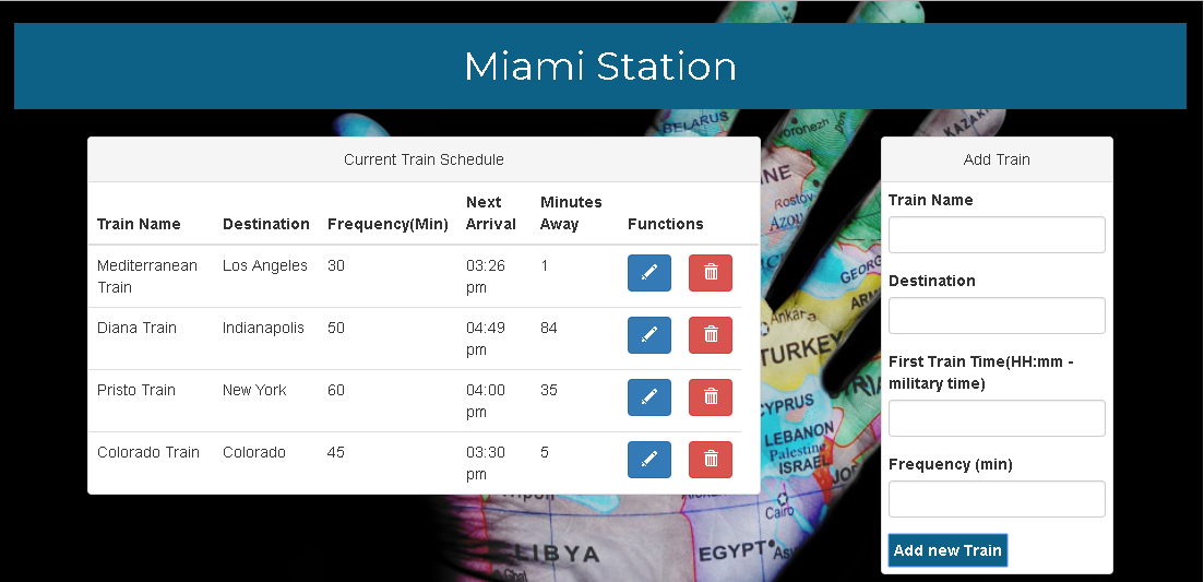 Train Schedule